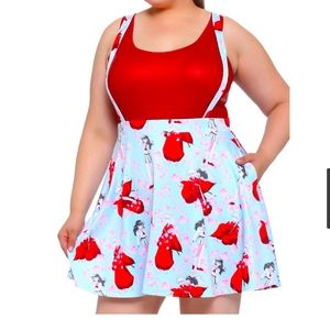 Inuyasha Sakura Suspender Skirt Plus Size
